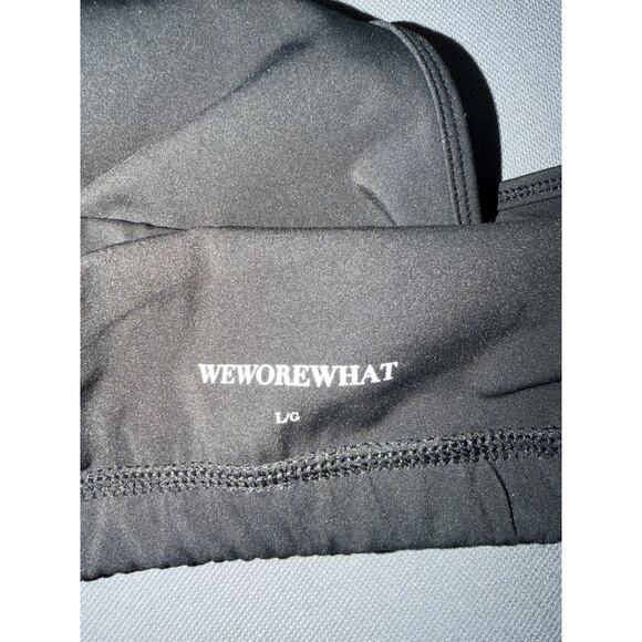 We Wore What Black V-neck Bra, Bralette Large - Picture 4 of 6